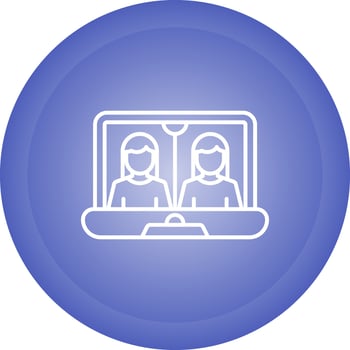 Online Meeting Vector Icon