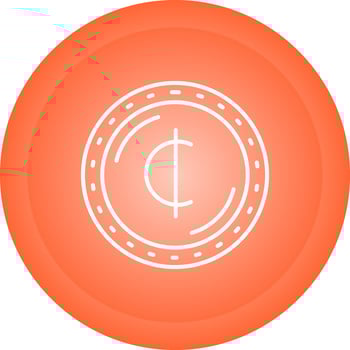 Cedis Currency Vector Icon