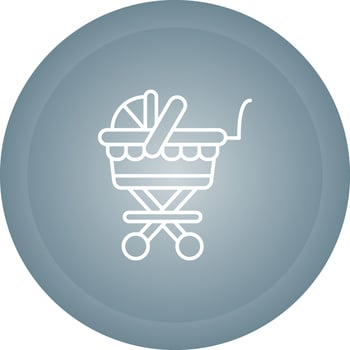 Baby Carriage Vector Icon