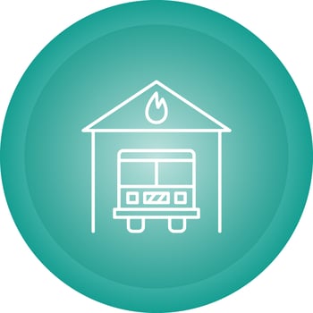 Fire Station Vector Icon