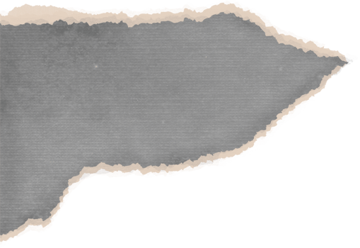 Scrapbook vintage torn paper. Old ripped Blanck for planner, notebook, journal png