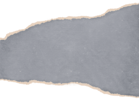 Scrapbook vintage torn paper. Old ripped Blanck for planner, notebook, journal png