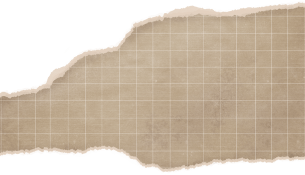 Scrapbook vintage torn paper. Old ripped Blanck for planner, notebook, journal png