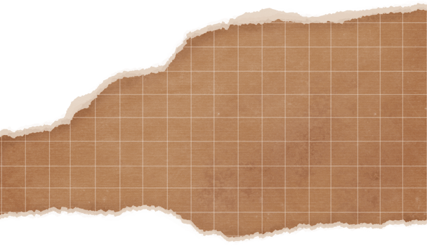 Scrapbook vintage torn paper. Old ripped Blanck for planner, notebook, journal png