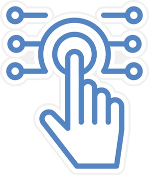 Touch Technology Vector Icon Style