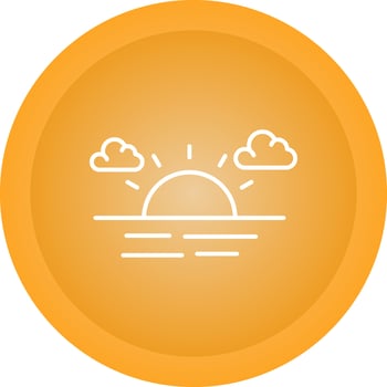 Sunset Vector Icon