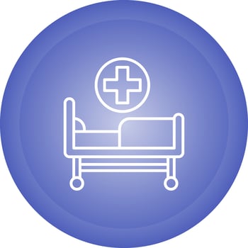 Hospital Bed Vector Icon