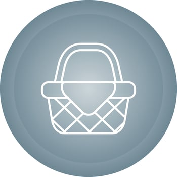Picnic Basket Vector Icon