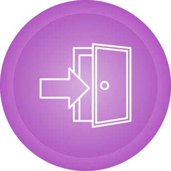 Exit Door Vector Icon