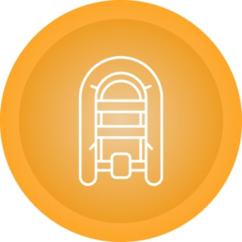 Inflatable Boat Vector Icon