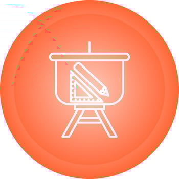 Designing Presentation Vector Icon