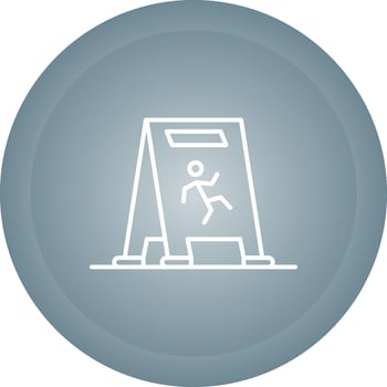 Wet Floor Vector Icon