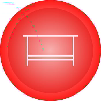 Simple Desk Vector Icon
