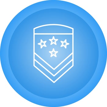 Military Badge Vector Icon