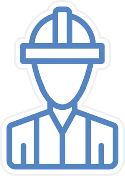 Engineer Vector Icon Style