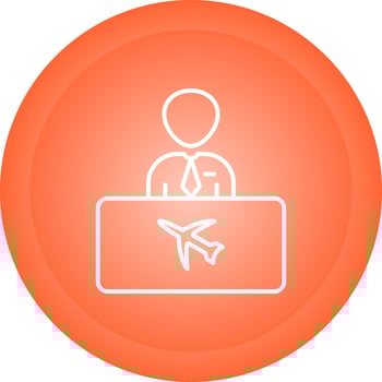 Flight Information Vector Icon
