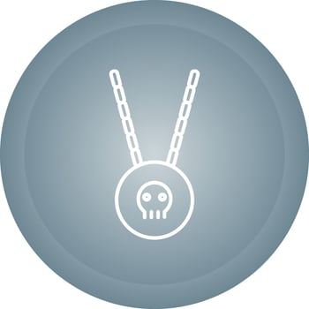 Pirate Necklace Vector Icon