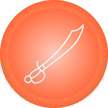 Pirate Sword Vector Icon