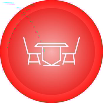 Lunch Table Vector Icon