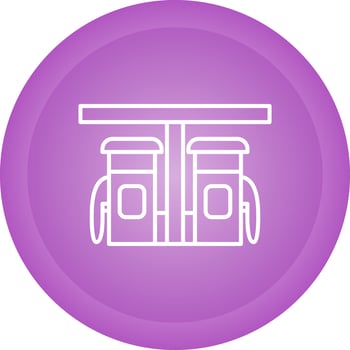 Petrol Station Vector Icon