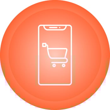 Mobile Shopping Vector Icon