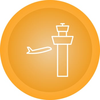 Air Control Tower Vector Icon