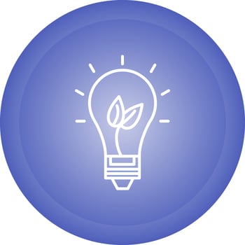 Eco friendly Bulb Vector Icon