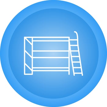 Bunk bed Vector Icon