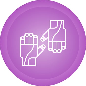 Cycling Gloves Vector Icon