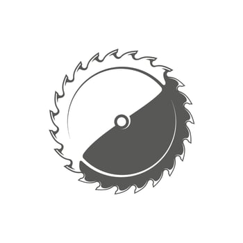 Saw blade isolated on white background vector