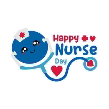 International nurse day concept with vector element. doctor medical background