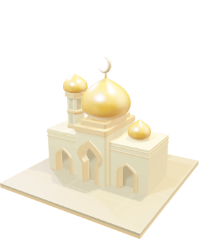 a mosque 3d png