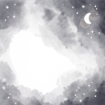 Frame with black night png