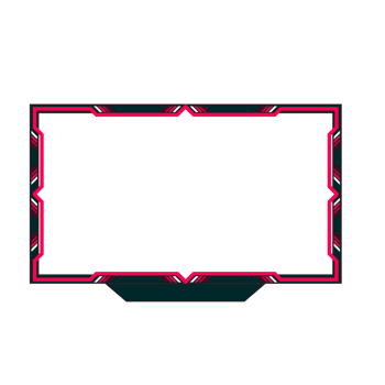 Online gaming screen panel and border design for gamers png