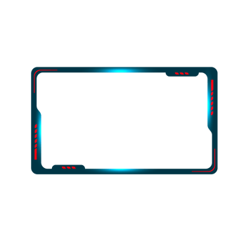 Online gaming screen panel and border design for gamers png