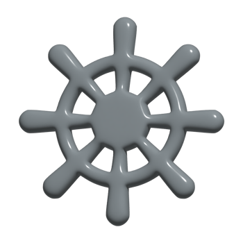3d icon ship wheel png