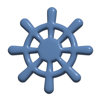3d icon ship wheel png