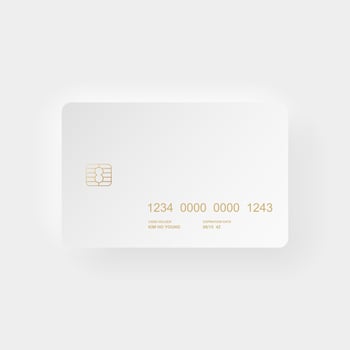neumorphism style. UI.UX user interface button. Vector illustration.