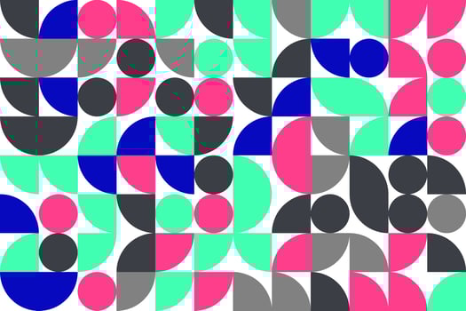 Bauhaus abstract geometrick pattern background. Modern Art pattern. Abstract vector pattern design for web banners, covers, wrapping, business presentations, branding, murals