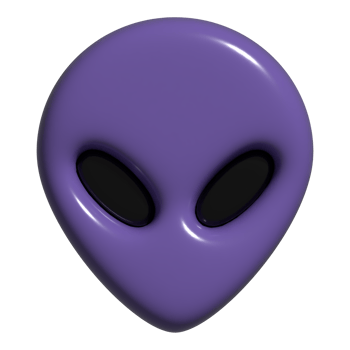 3d icon alien,  monster png