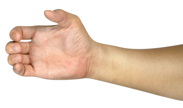 hand holding something isolated png
