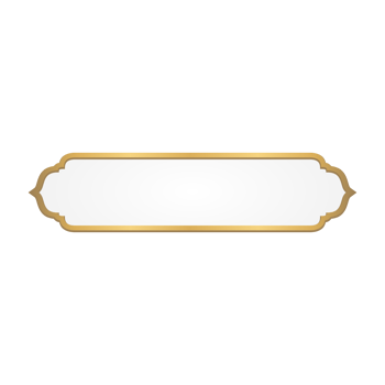 Luxury Golden Islamic Title Frame for Ramadan Kareem png