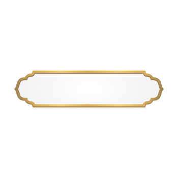 Luxury Golden Islamic Title Frame for Ramadan Kareem png
