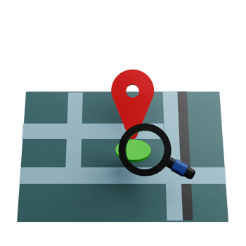 Find location 3d illustration png