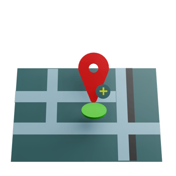 Add location 3d illustration png