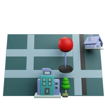 Property location pin 3d icon png