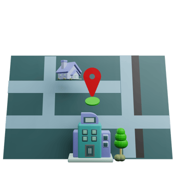 property location 3d illustration png