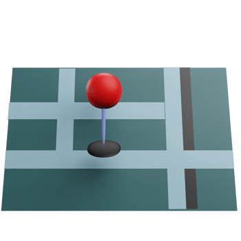 Pin Location 3d illustration png