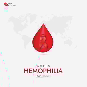 World Hemophilia Day Social Media Post vector
