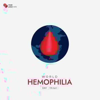 World Hemophilia Day Social Media Post vector